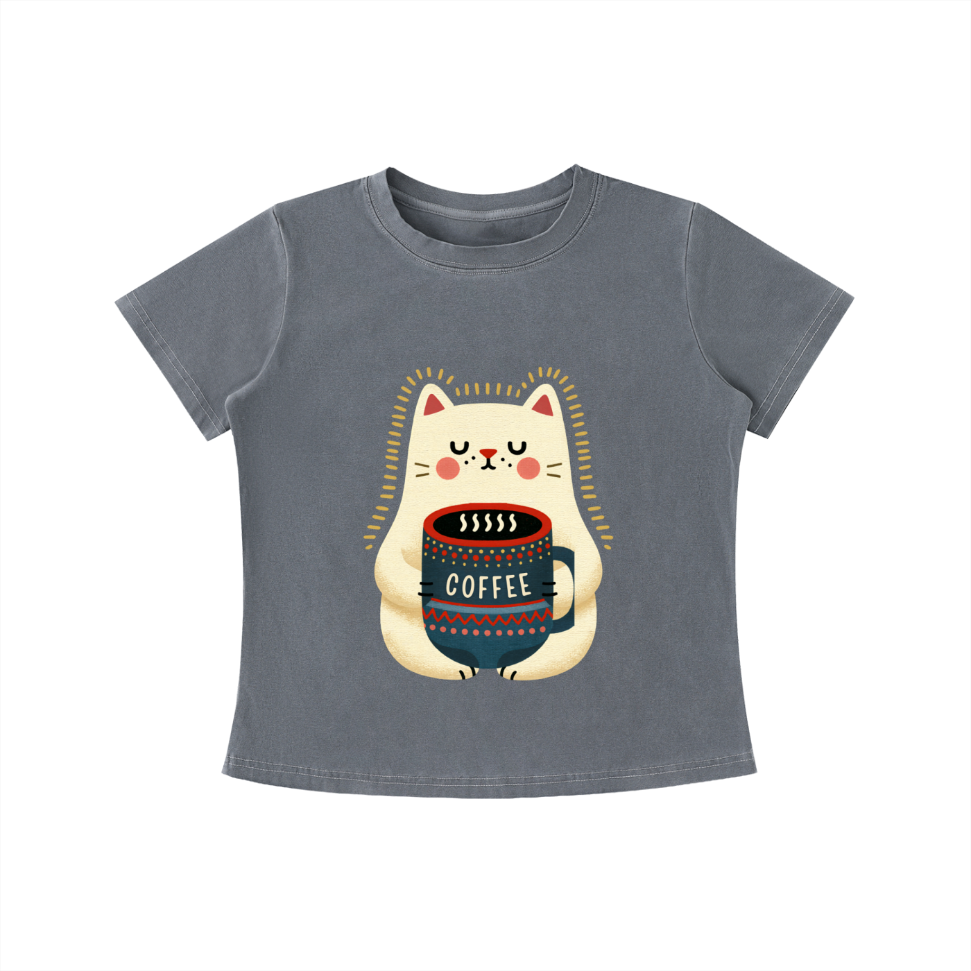 Cozy Cat Coffee Tee