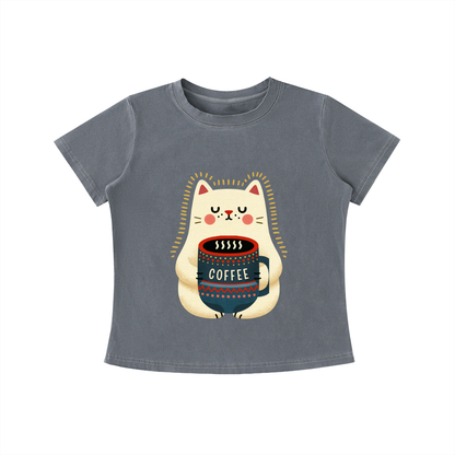 Cozy Cat Coffee Tee