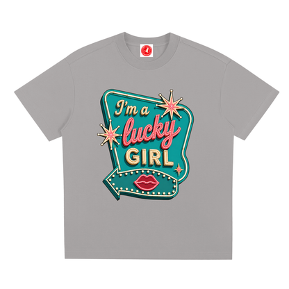 Lucky Girl Oversized  Sonora Tee