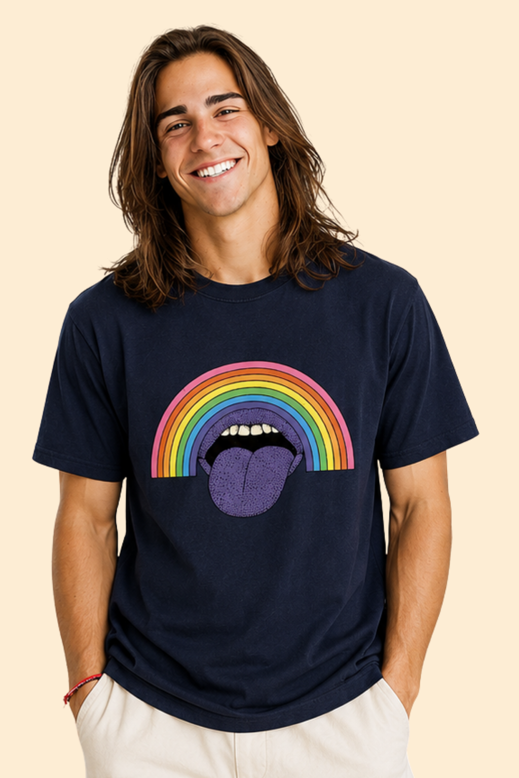 Good Vibes Seamless Cotton T-Shirt