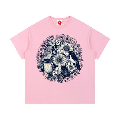 Floral Birds Circle Tee