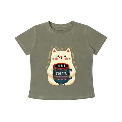 Cozy Cat Coffee Tee