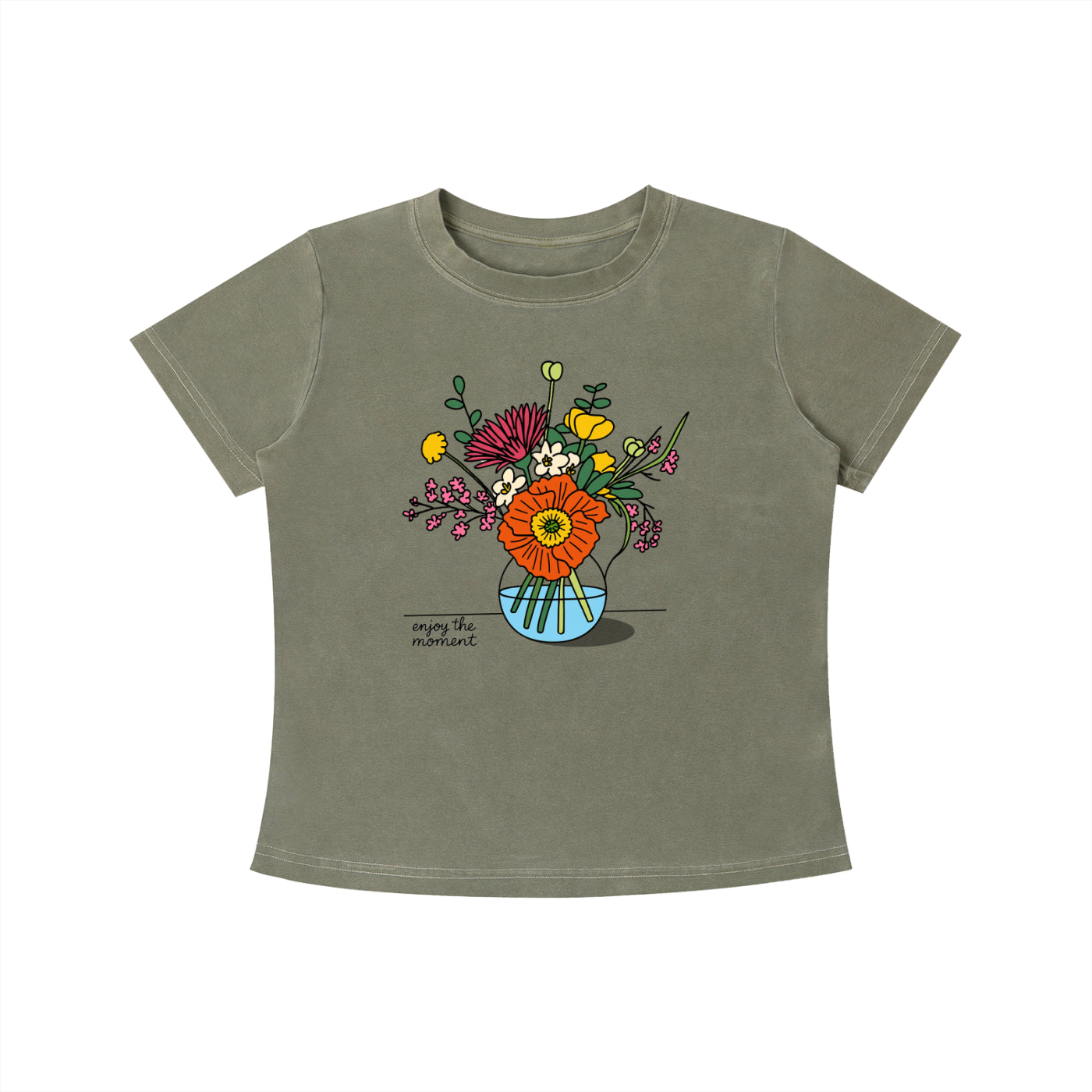 Enjoy the Moment Floral Tee