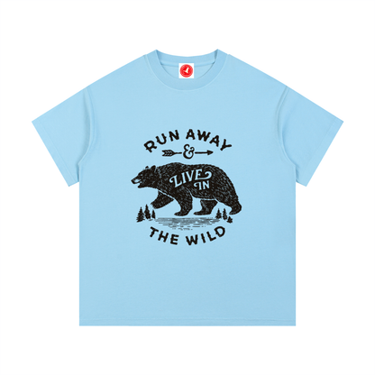 Run Away & Live in the Wild Bear Tee