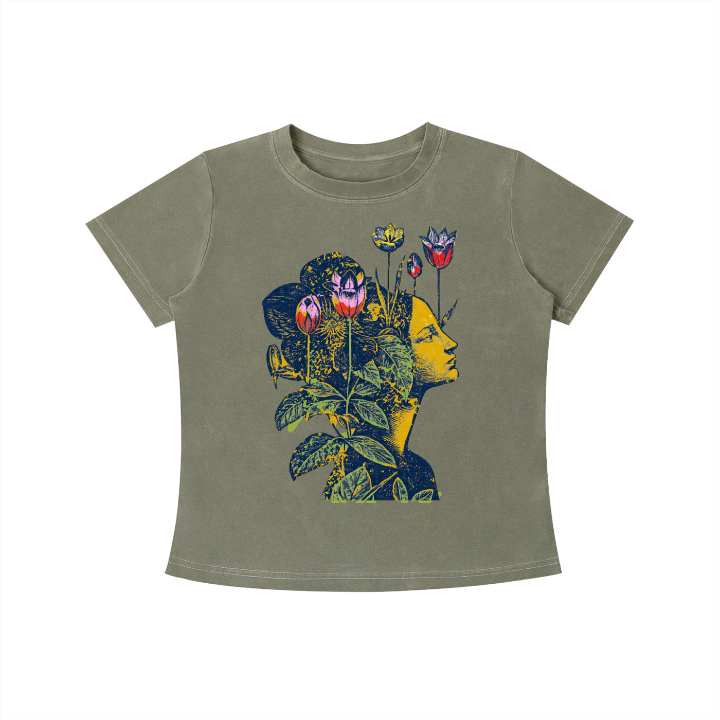 Floral Mind Silhouette Tee