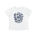 Botanical Blue Folk Art Graphic Tee