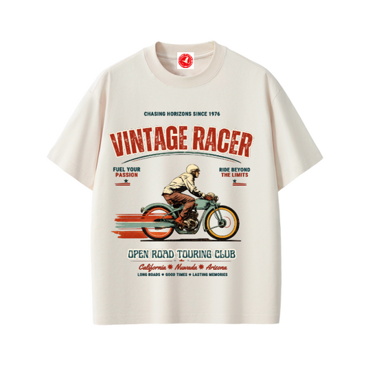 Vintage Racer Tee – Open Road Touring Club Graphic T-Shirt