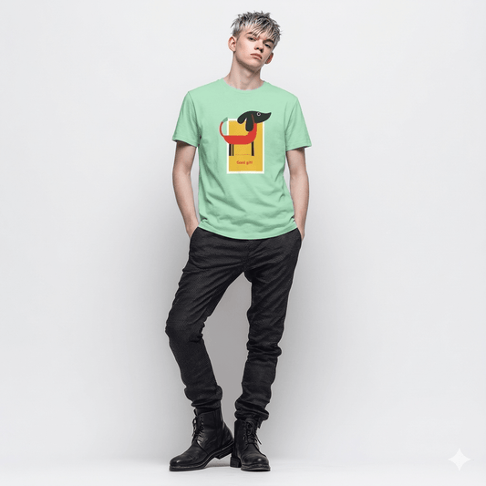 Good Girl Dog Teen T-Shirt | Playful Dog Art Tee