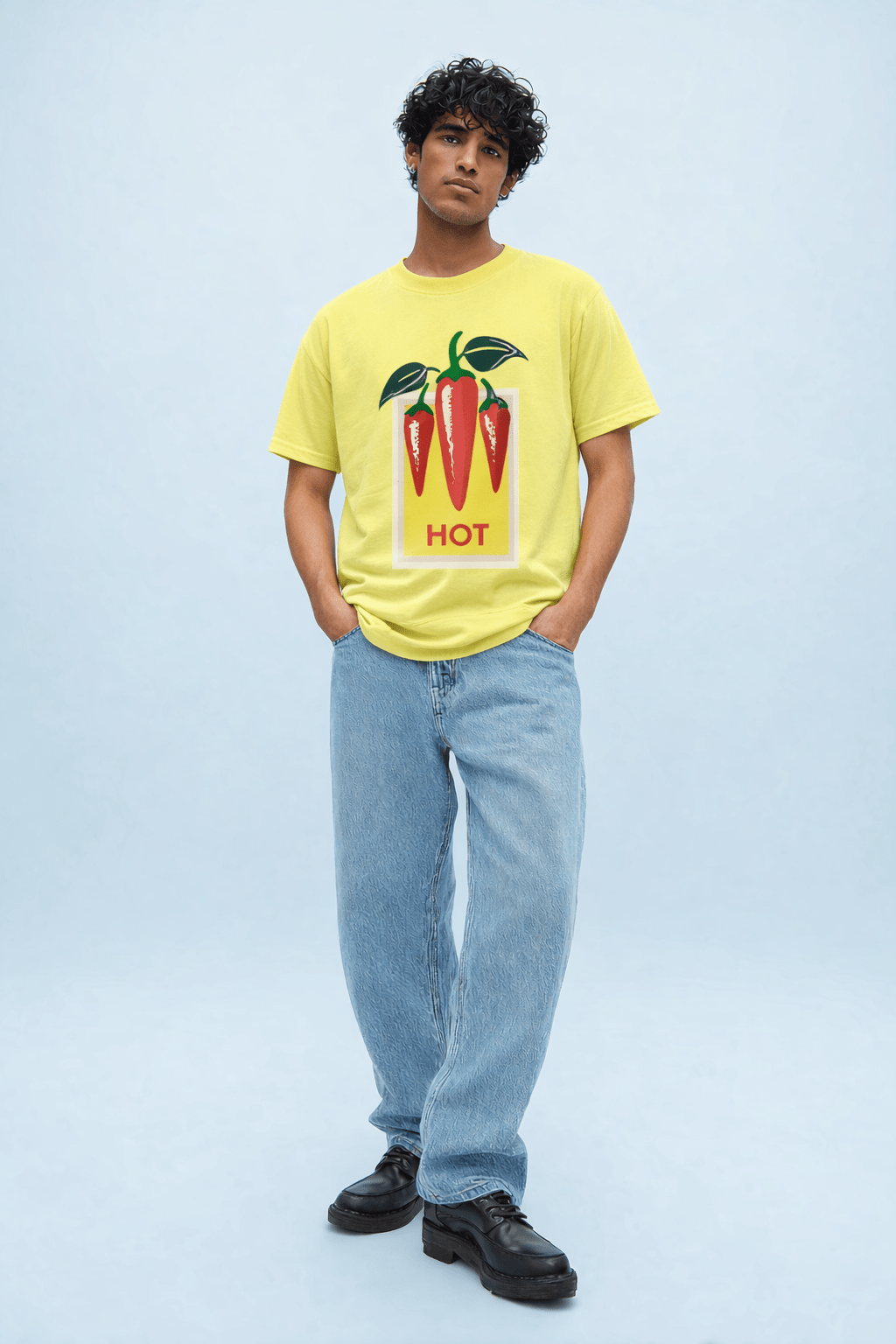 Hot Peppers Men’s T-Shirt | Spicy Chili Graphic Tee