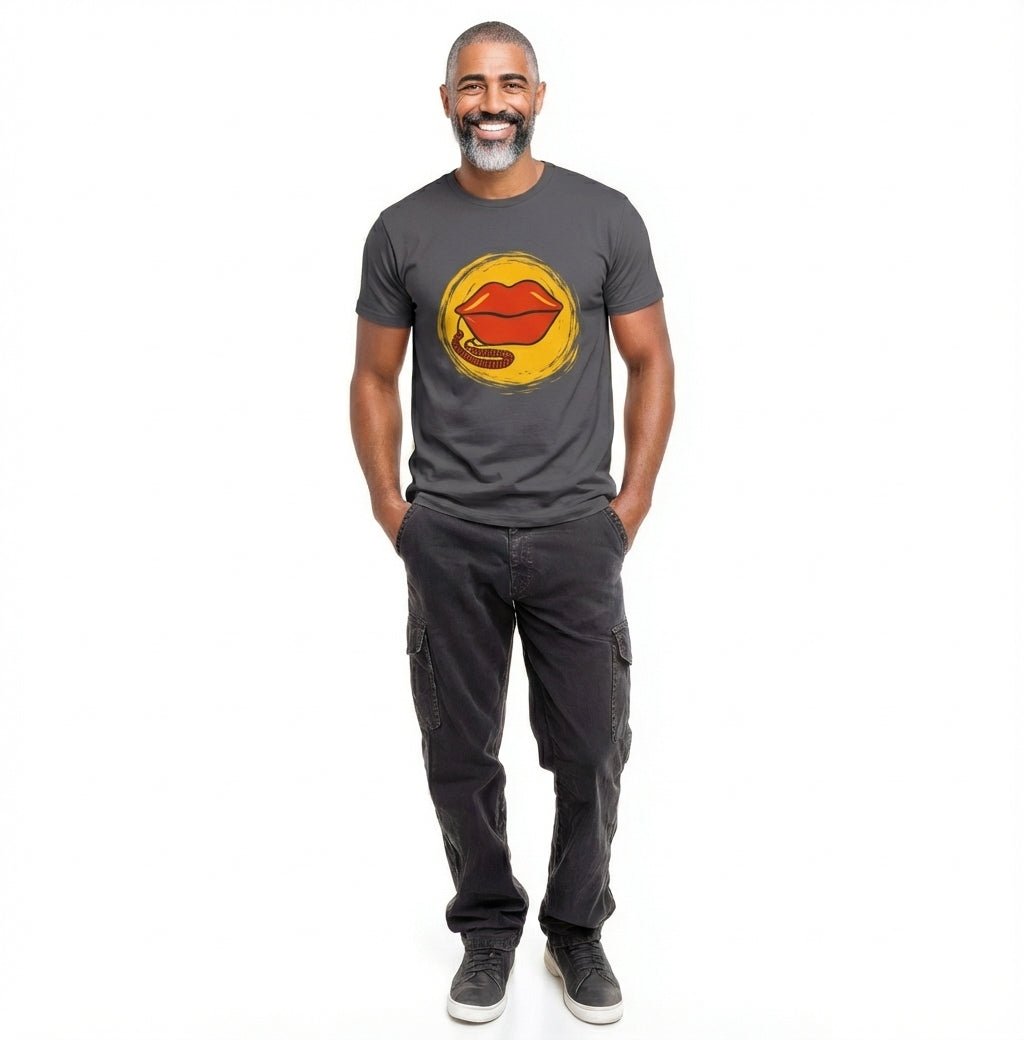 Talk To Me T-Shirt | Pop Art Lips Graphic Statement Tee