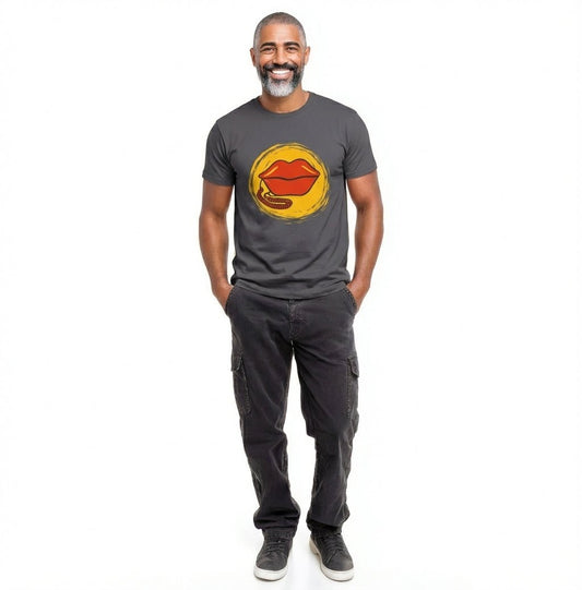 Talk To Me T-Shirt | Pop Art Lips Graphic Statement Tee