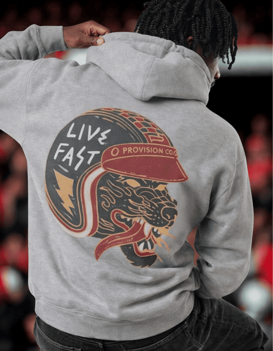 Live Fast Tiger Hoodie - Del Lago Greenwich