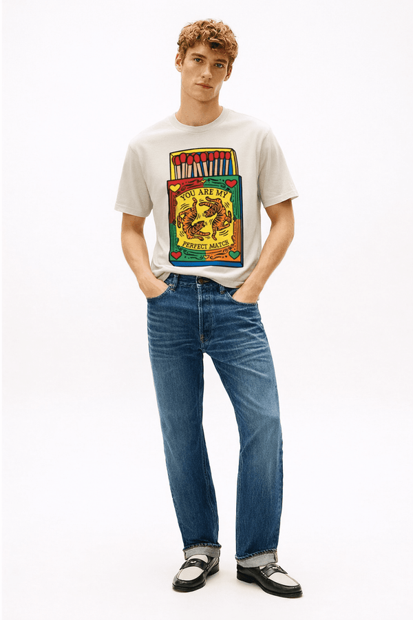Perfect Match Graphic Tee – Natural
