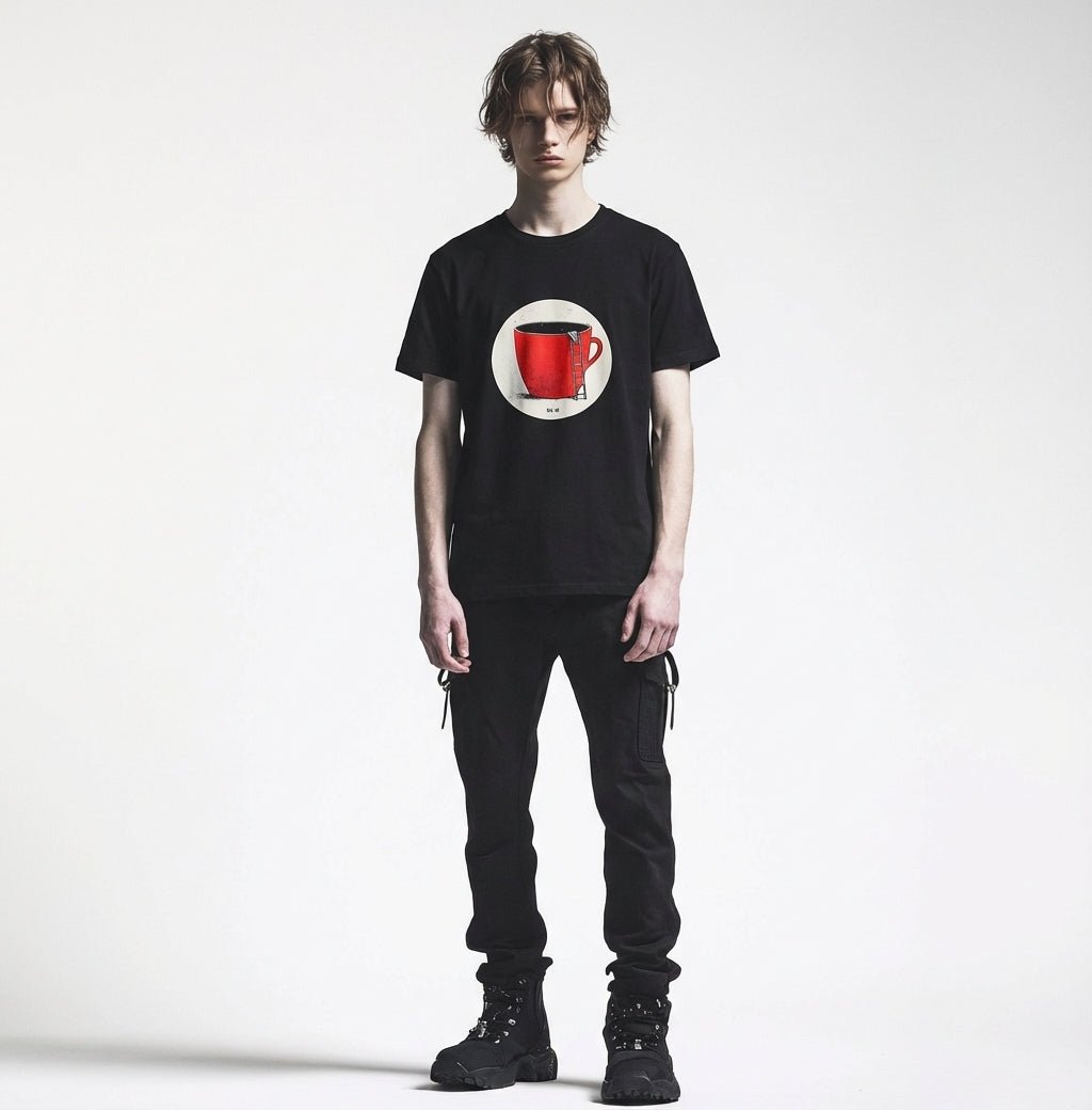 Red Mug Teen T-Shirt | Cozy Coffee Art Tee