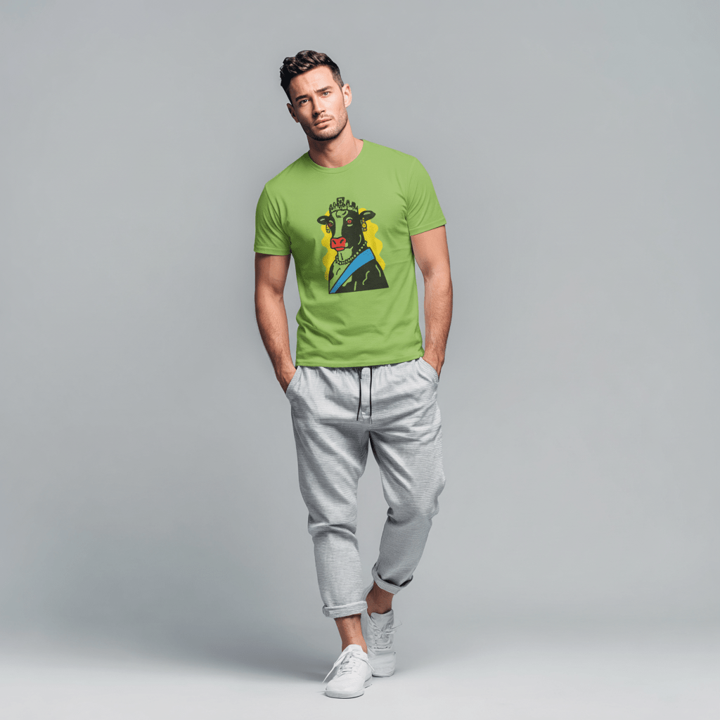 Crowned Bull Teen T-Shirt | Bold Royal Animal Tee
