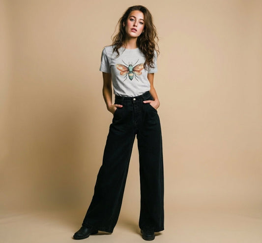 Golden Moth Teen T-Shirt | Elegant Insect Graphic Tee